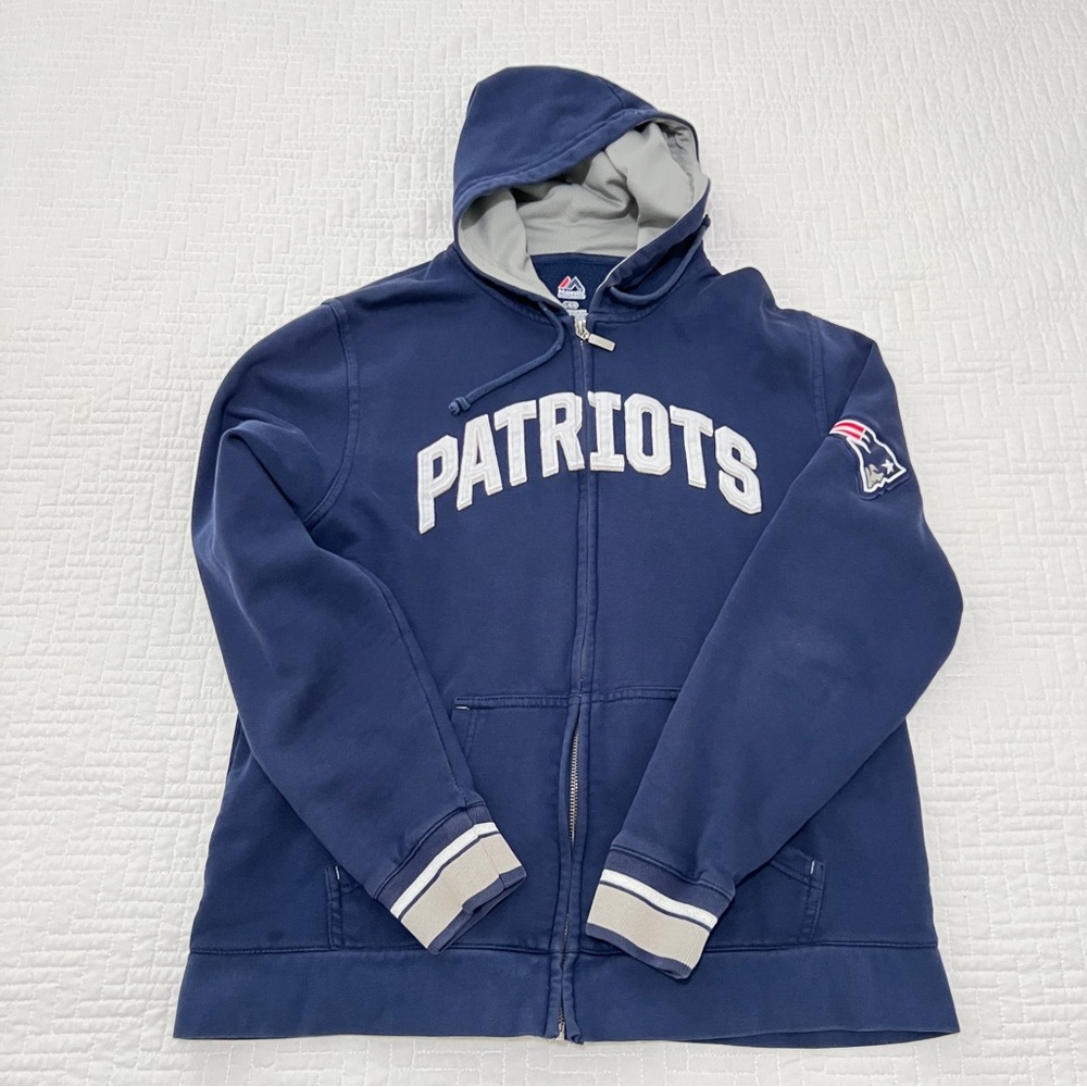 Majestic NFL New England Patriots zip hoodie